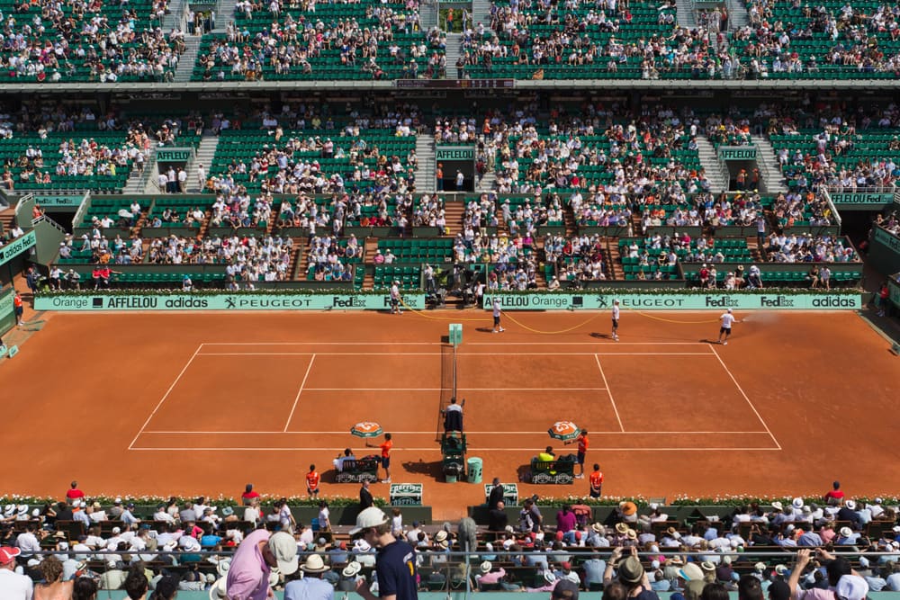 Clay court at Roland-Garros